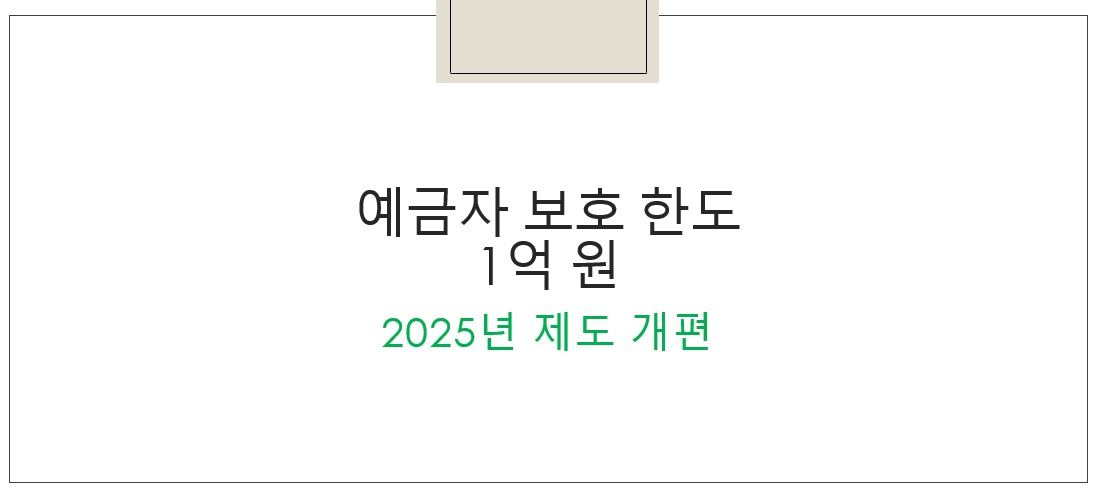 예금자 보호 한도 1억 원